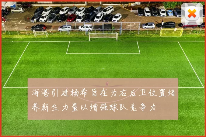 海港引进杨希旨在为右后卫位置培养新生力量以增强球队竞争力